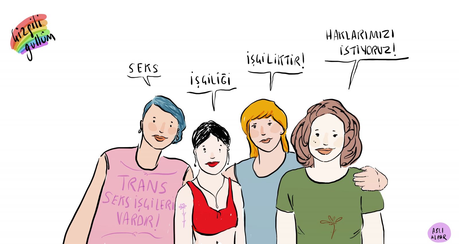 Çizgili Gullüm: Seks işçiliği, işçiliktir! | Kaos GL - LGBTİ+ Haber Portalı Haber